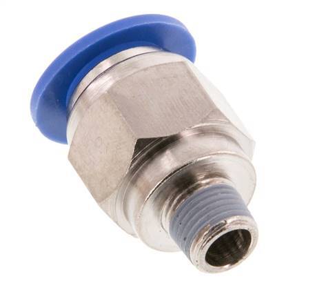 12mm x R1/8'' Push-in Fitting with Male Threads Brass/PA 66 NBR [2 Pieces]