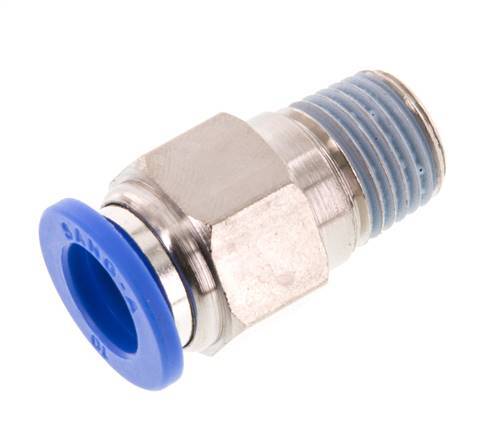 10mm x R1/4'' Push-in Fitting with Male Threads Brass/PA 66 NBR [2 Pieces]