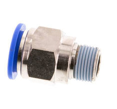 16mm x R3/8'' Push-in Fitting with Male Threads Brass/PA 66 NBR