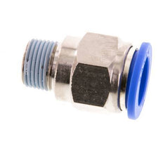 16mm x R3/8'' Push-in Fitting with Male Threads Brass/PA 66 NBR