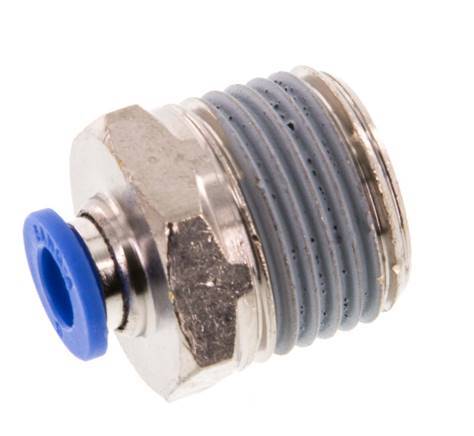 6mm x R1/2'' Push-in Fitting with Male Threads Brass/PA 66 NBR [2 Pieces]