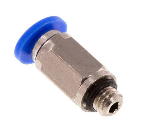 3mm x M 5 Push-in Fitting with Male Threads Brass/PA 66 NBR [2 Pieces]
