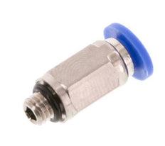 4mm x M 5 Push-in Fitting with Male Threads Brass/PA 66 NBR [5 Pieces]