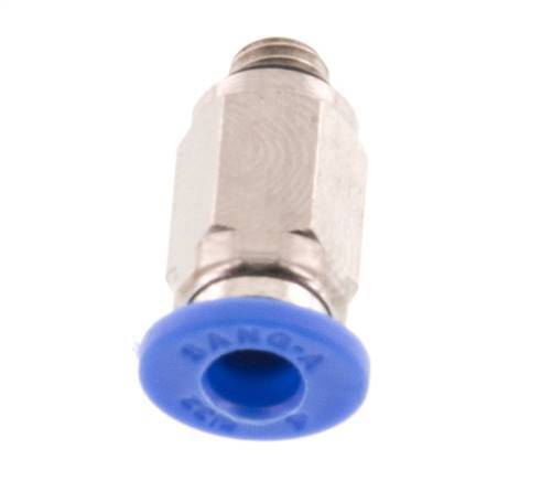 4mm x M 5 Push-in Fitting with Male Threads Brass/PA 66 NBR [5 Pieces]
