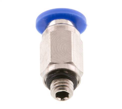 4mm x M 5 Push-in Fitting with Male Threads Brass/PA 66 NBR [5 Pieces]