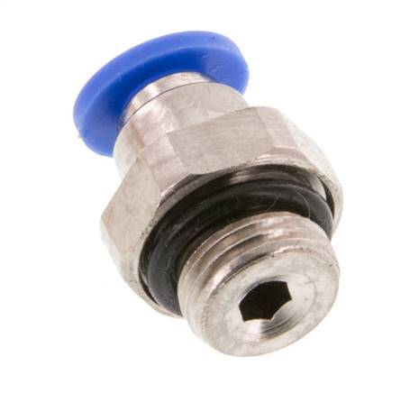 4mm x G1/8'' Push-in Fitting with Male Threads Brass/PA 66 NBR [5 Pieces]