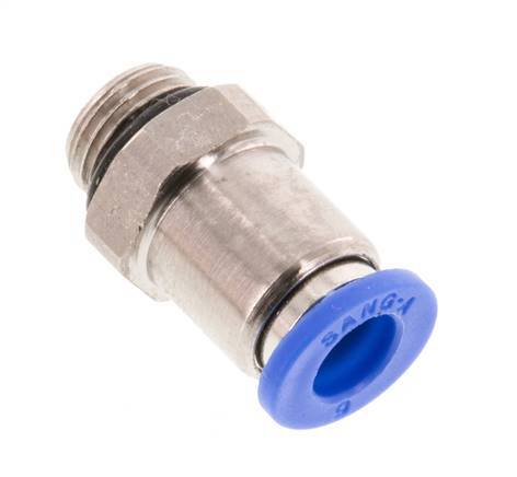 6mm x G1/8'' Push-in Fitting with Male Threads Brass/PA 66 NBR [5 Pieces]