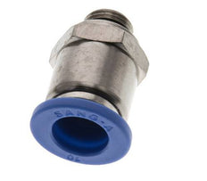 10mm x G1/8'' Push-in Fitting with Male Threads Brass/PA 66 NBR [2 Pieces]