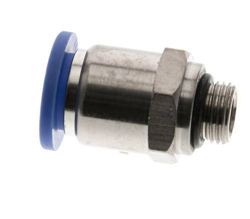 10mm x G1/8'' Push-in Fitting with Male Threads Brass/PA 66 NBR [2 Pieces]