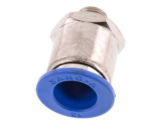 12mm x G1/8'' Push-in Fitting with Male Threads Brass/PA 66 NBR [2 Pieces]