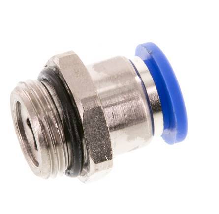 10mm x G3/8'' Push-in Fitting with Male Threads Brass/PA 66 NBR [2 Pieces]