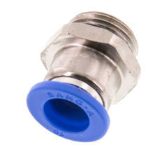 10mm x G3/8'' Push-in Fitting with Male Threads Brass/PA 66 NBR [2 Pieces]