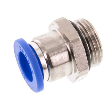 10mm x G3/8'' Push-in Fitting with Male Threads Brass/PA 66 NBR [2 Pieces]