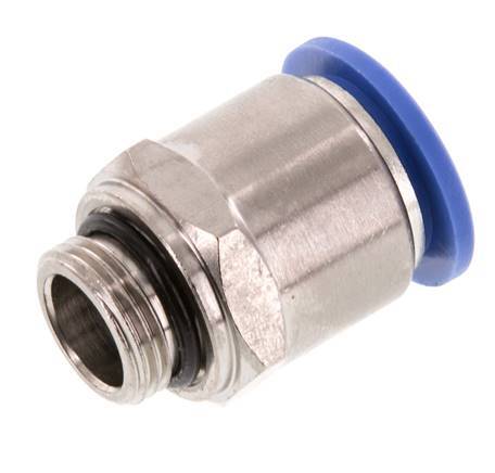 16mm x G3/8'' Push-in Fitting with Male Threads Brass/PA 66 NBR