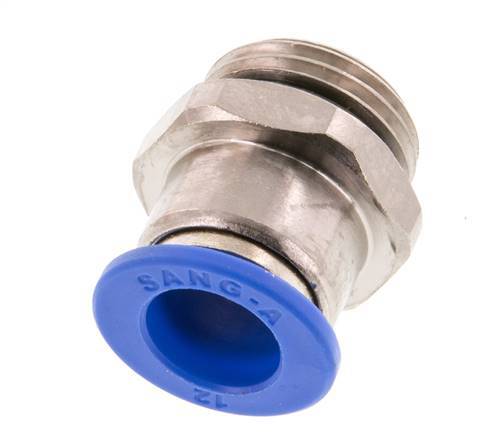 12mm x G1/2'' Push-in Fitting with Male Threads Brass/PA 66 NBR [2 Pieces]