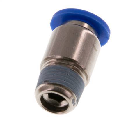6mm x R1/8'' Push-in Fitting with Male Threads Brass/PA 66 NBR Inner Hexagon [5 Pieces]