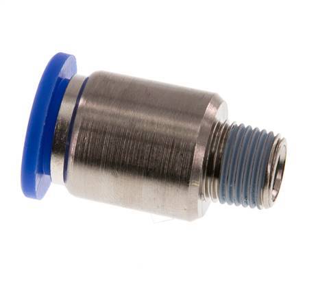 10mm x R1/8'' Push-in Fitting with Male Threads Brass/PA 66 NBR Inner Hexagon [2 Pieces]