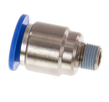 12mm x R1/8'' Push-in Fitting with Male Threads Brass/PA 66 NBR Inner Hexagon [2 Pieces]