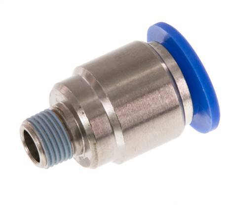 12mm x R1/8'' Push-in Fitting with Male Threads Brass/PA 66 NBR Inner Hexagon [2 Pieces]