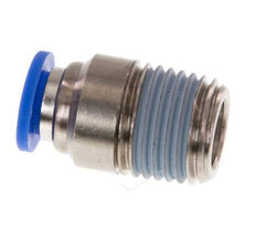 6mm x R1/4'' Push-in Fitting with Male Threads Brass/PA 66 NBR Inner Hexagon [5 Pieces]