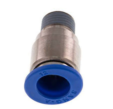12mm x R1/4'' Push-in Fitting with Male Threads Brass/PA 66 NBR Inner Hexagon [2 Pieces]
