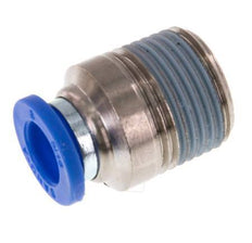 8mm x R3/8'' Push-in Fitting with Male Threads Brass/PA 66 NBR Inner Hexagon [2 Pieces]