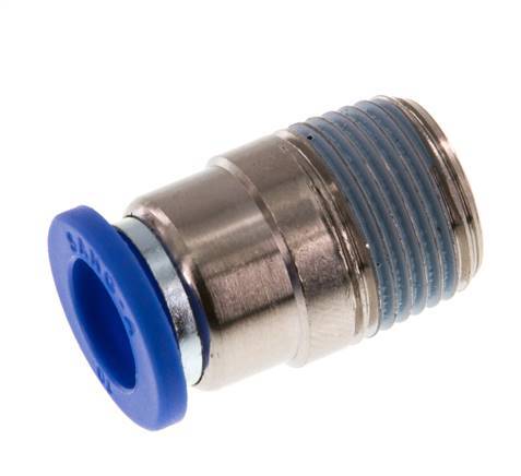 10mm x R3/8'' Push-in Fitting with Male Threads Brass/PA 66 NBR Inner Hexagon [2 Pieces]