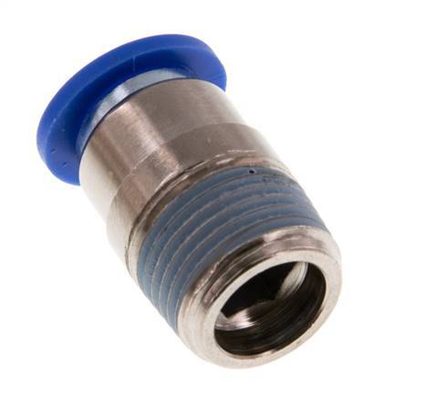 10mm x R3/8'' Push-in Fitting with Male Threads Brass/PA 66 NBR Inner Hexagon [2 Pieces]
