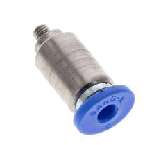 3mm x M 3 Push-in Fitting with Male Threads Brass/PA 66 NBR Inner Hexagon [2 Pieces]