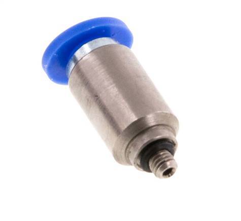 4mm x M 3 Push-in Fitting with Male Threads Brass/PA 66 NBR Inner Hexagon [5 Pieces]