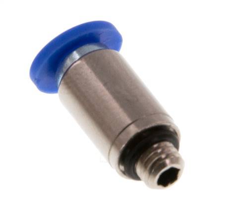4mm x M 5 Push-in Fitting with Male Threads Brass/PA 66 NBR Inner Hexagon [5 Pieces]