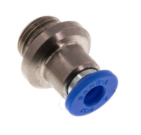 4mm x G1/8'' Push-in Fitting with Male Threads Brass/PA 66 NBR Inner Hexagon [5 Pieces]