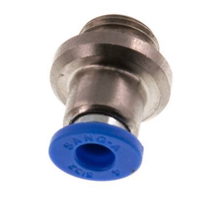 4mm x G1/8'' Push-in Fitting with Male Threads Brass/PA 66 NBR Inner Hexagon [5 Pieces]