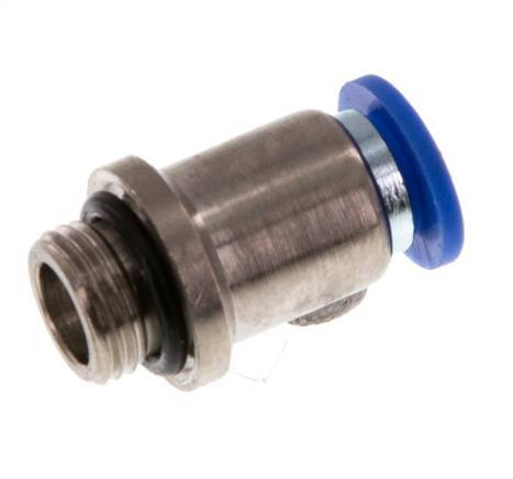 6mm x G1/8'' Push-in Fitting with Male Threads Brass/PA 66 NBR Inner Hexagon [5 Pieces]