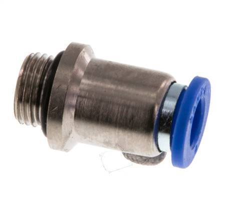 6mm x G1/8'' Push-in Fitting with Male Threads Brass/PA 66 NBR Inner Hexagon [5 Pieces]