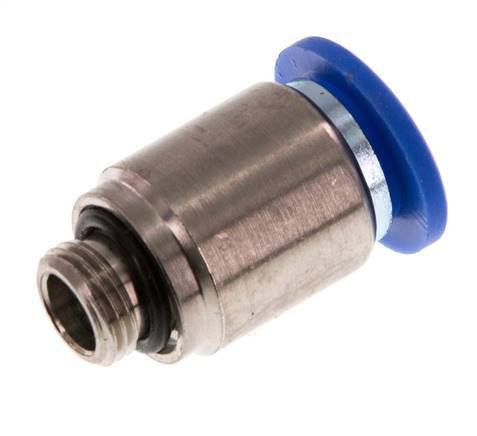 10mm x G1/8'' Push-in Fitting with Male Threads Brass/PA 66 NBR Inner Hexagon [2 Pieces]