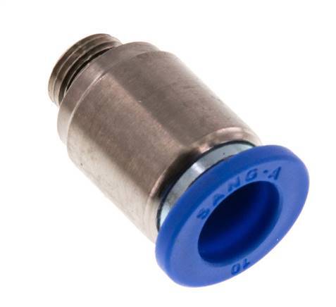 10mm x G1/8'' Push-in Fitting with Male Threads Brass/PA 66 NBR Inner Hexagon [2 Pieces]