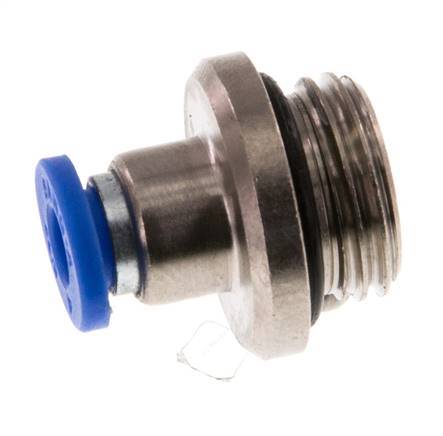 4mm x G1/4'' Push-in Fitting with Male Threads Brass/PA 66 NBR Inner Hexagon [5 Pieces]