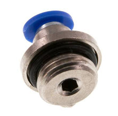 4mm x G1/4'' Push-in Fitting with Male Threads Brass/PA 66 NBR Inner Hexagon [5 Pieces]