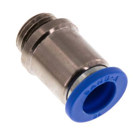 10mm x G1/4'' Push-in Fitting with Male Threads Brass/PA 66 NBR Inner Hexagon [2 Pieces]