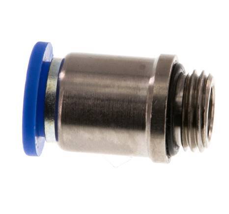 10mm x G1/4'' Push-in Fitting with Male Threads Brass/PA 66 NBR Inner Hexagon [2 Pieces]