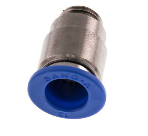 12mm x G1/4'' Push-in Fitting with Male Threads Brass/PA 66 NBR Inner Hexagon [2 Pieces]