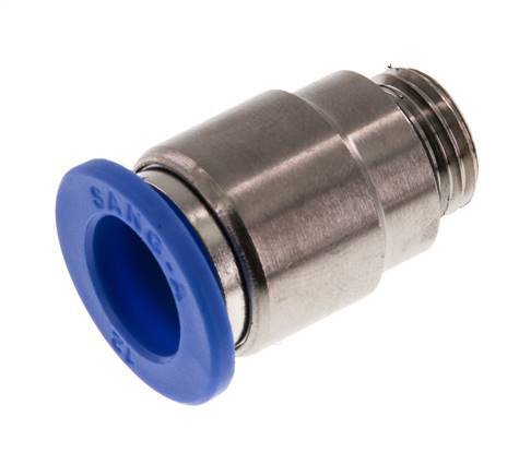 12mm x G1/4'' Push-in Fitting with Male Threads Brass/PA 66 NBR Inner Hexagon [2 Pieces]