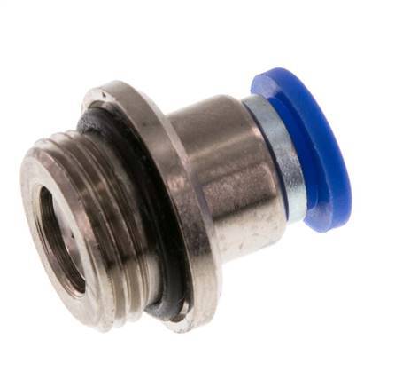 8mm x G3/8'' Push-in Fitting with Male Threads Brass/PA 66 NBR Inner Hexagon [2 Pieces]