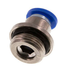 8mm x G3/8'' Push-in Fitting with Male Threads Brass/PA 66 NBR Inner Hexagon [2 Pieces]