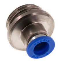 8mm x G1/2'' Push-in Fitting with Male Threads Brass/PA 66 NBR Inner Hexagon [2 Pieces]