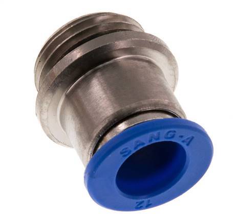 12mm x G1/2'' Push-in Fitting with Male Threads Brass/PA 66 NBR Inner Hexagon [2 Pieces]