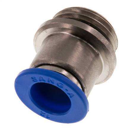 12mm x G1/2'' Push-in Fitting with Male Threads Brass/PA 66 NBR Inner Hexagon [2 Pieces]