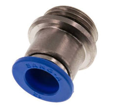 12mm x G1/2'' Push-in Fitting with Male Threads Brass/PA 66 NBR Inner Hexagon [2 Pieces]