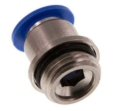12mm x G1/2'' Push-in Fitting with Male Threads Brass/PA 66 NBR Inner Hexagon [2 Pieces]